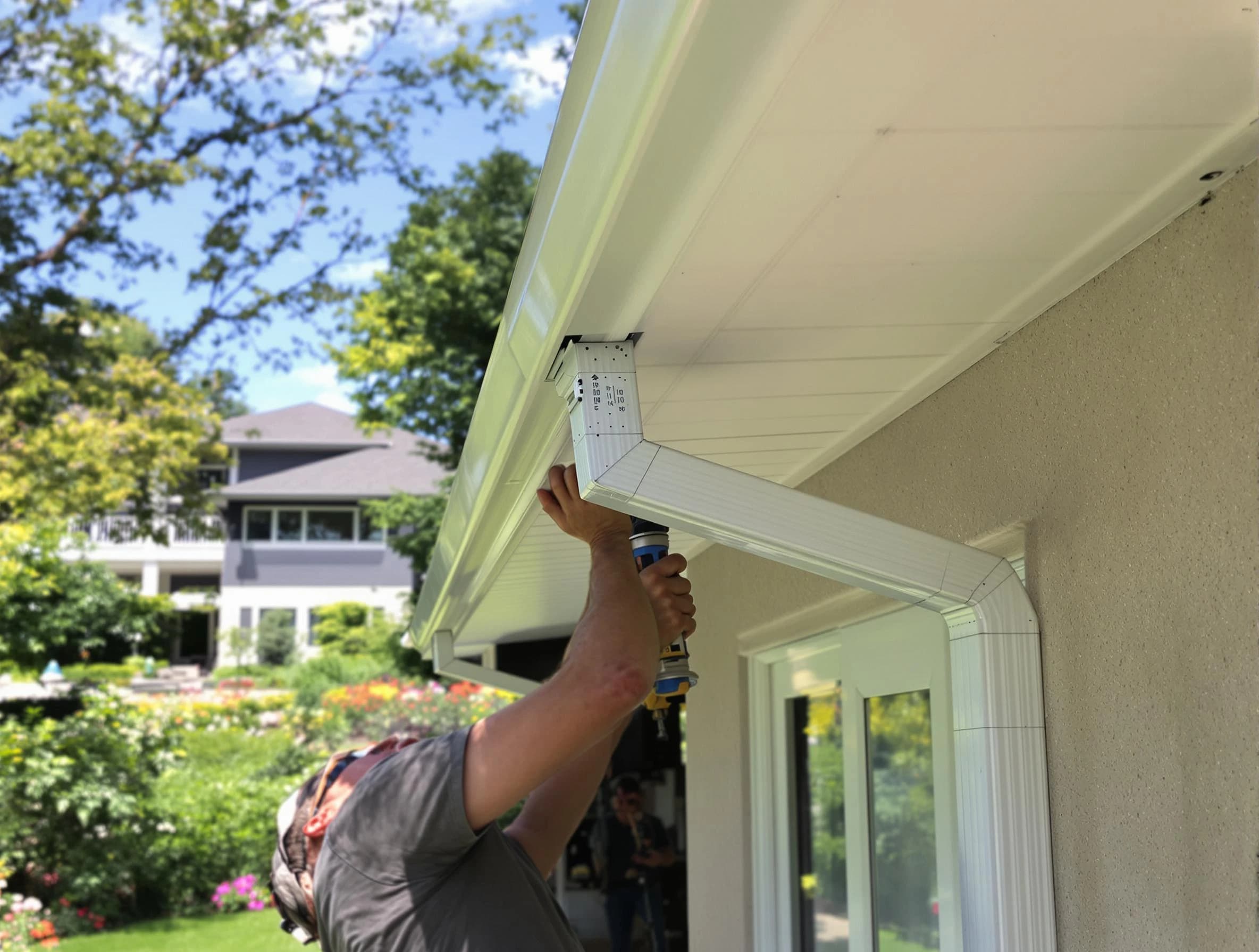 Cleveland OH Roofers technicians performing gutter installation in Cleveland, OH