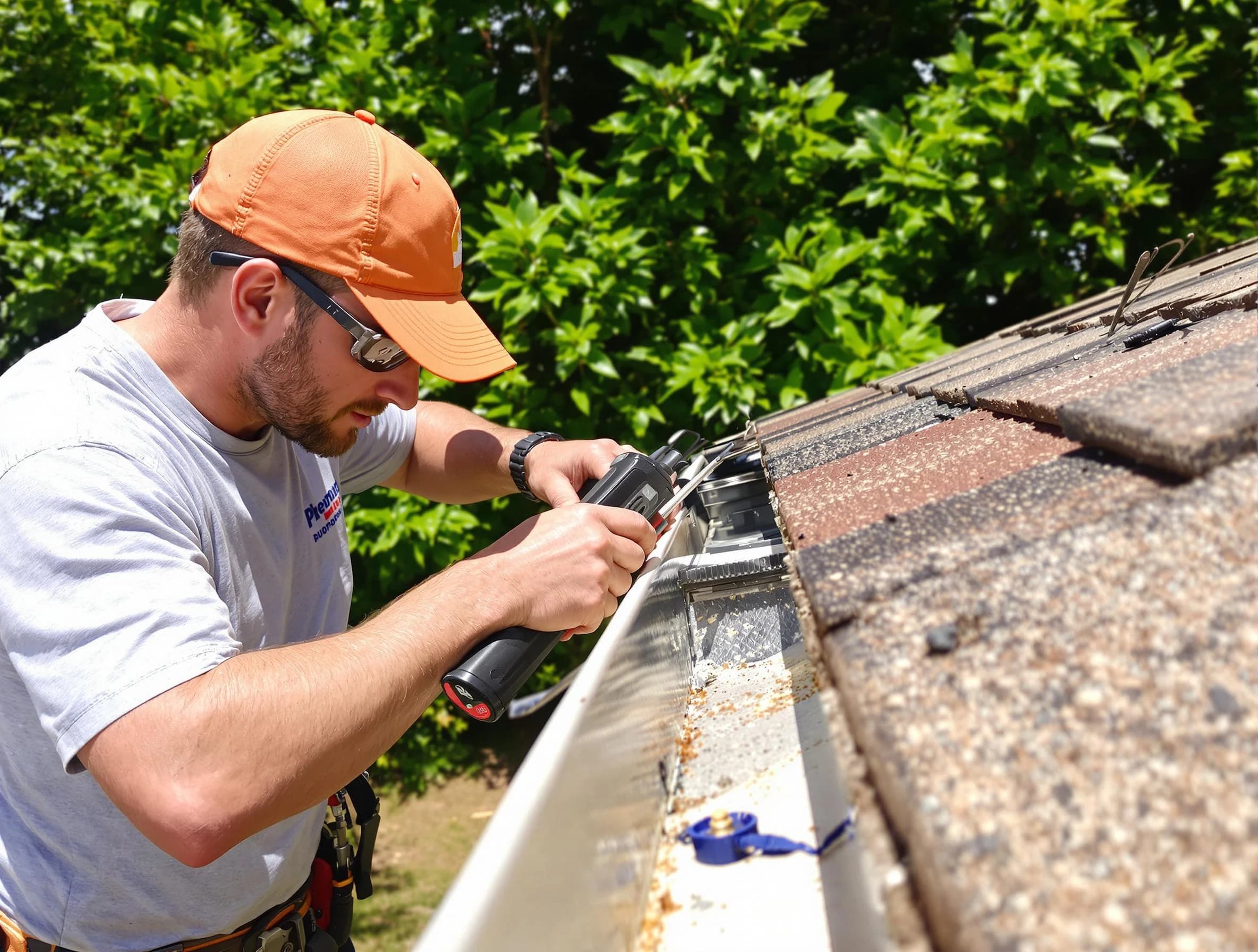 Cleveland OH Roofers specialists conducting a gutter repair in Cleveland, OH