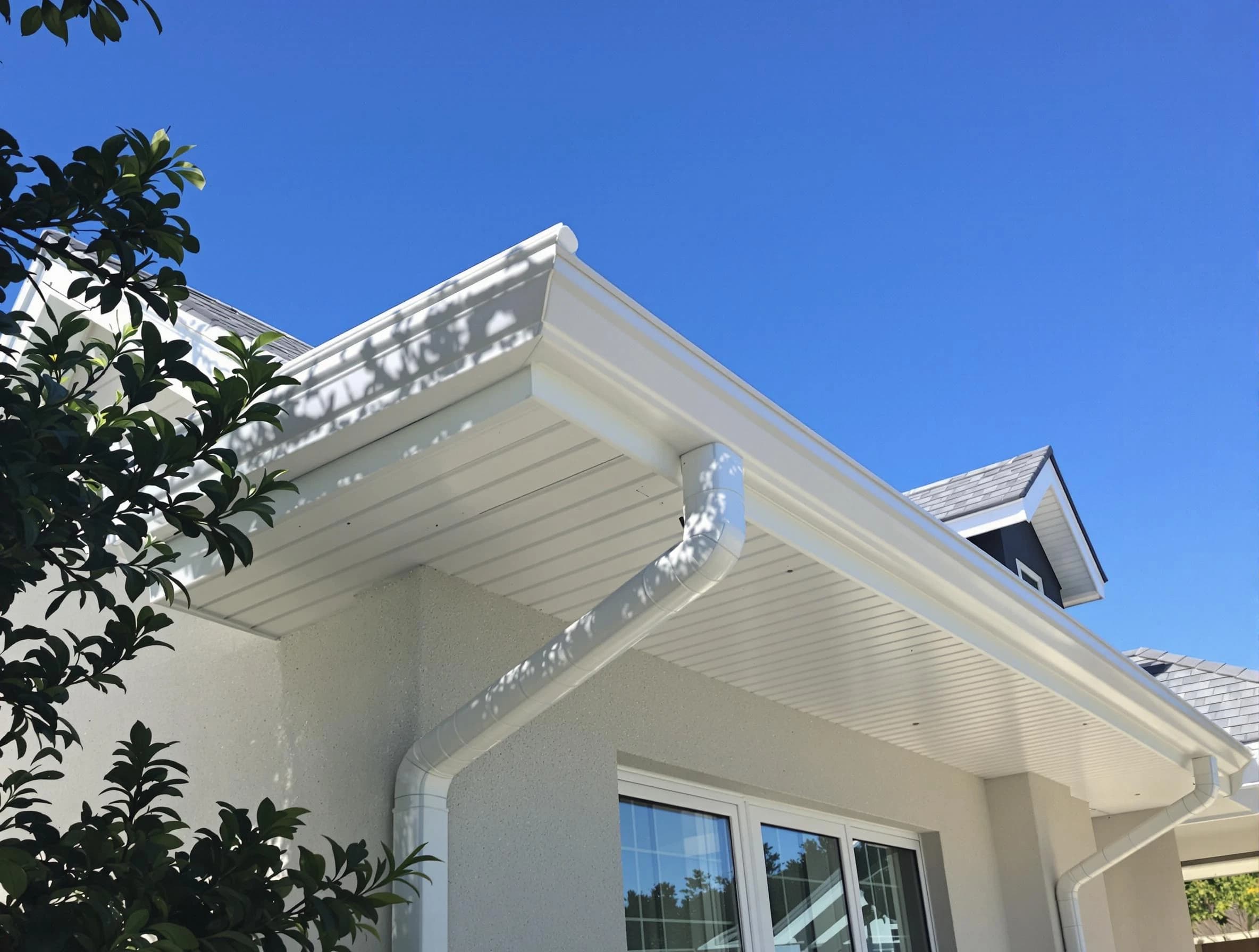 Custom-fit rain gutter system by Cleveland OH Roofers in Cleveland, OH