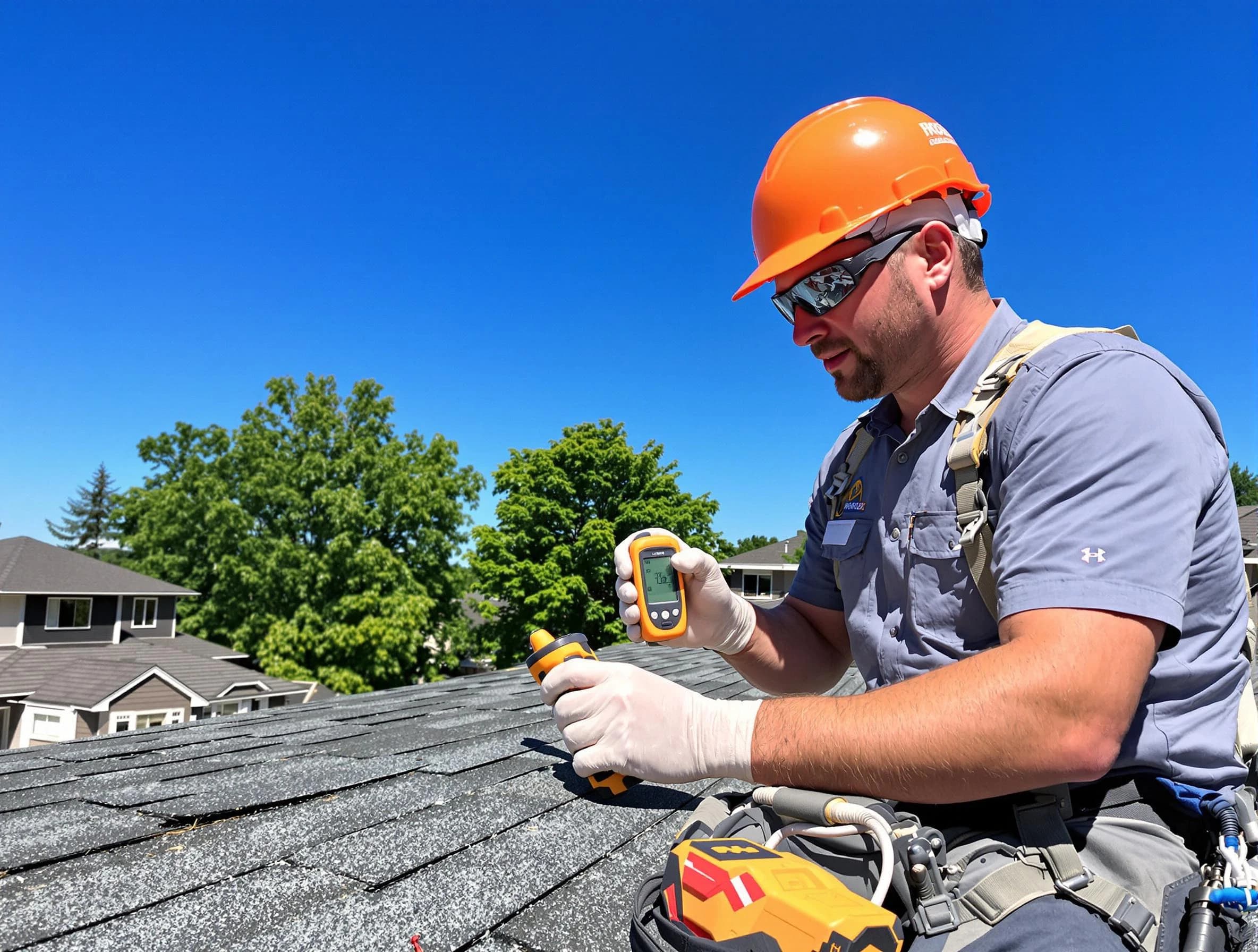 Cleveland OH Roofers conducting a roof inspection in Cleveland, OH